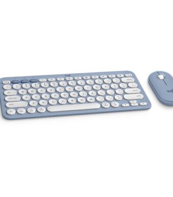 Logitech Pebble 2 Wireless Keyboard and Mouse Combo For Mac Blue