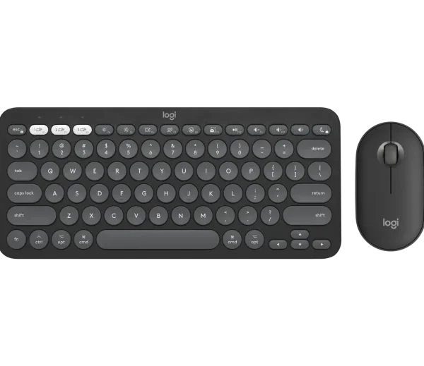 Logitech Pebble 2 Wireless Keyboard and Mouse Combo For Mac (Tonal Graphite)