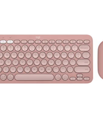 Logitech Pebble 2 Wireless Keyboard and Mouse Combo (Rose)