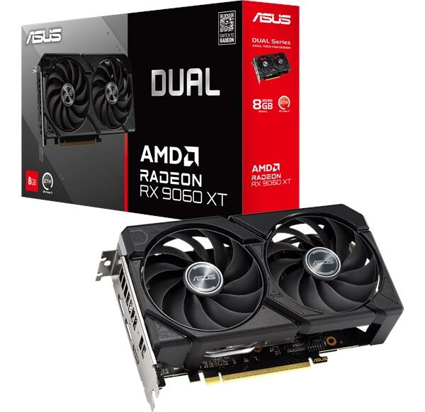 ASUS Radeon RX 9060 XT Dual 8GB GDDR6 Graphics Card