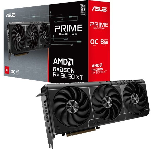 ASUS Radeon RX 9060 XT Prime OC 8GB GDDR6 Graphics Card