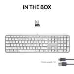 Logitech MX Keys S Wireless Keyboard -Pale Grey - Image 2