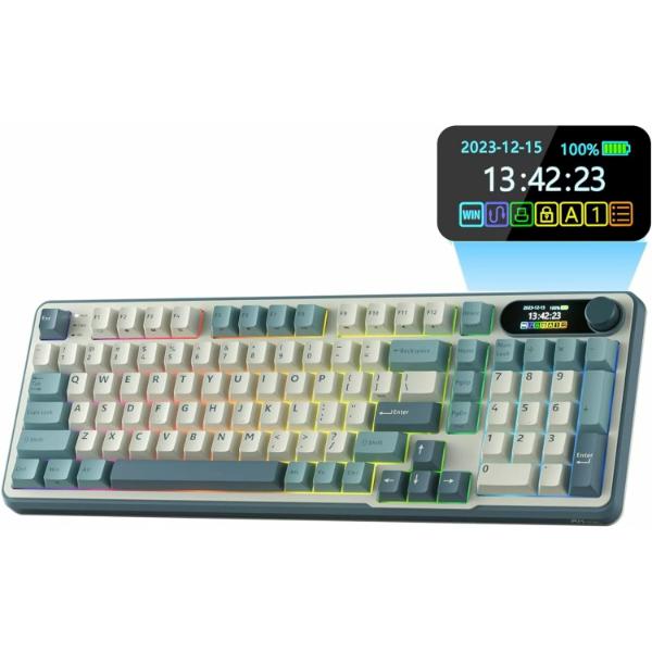ROYAL KLUDGE S98 Mechanical Keyboard Light Cloud Blue Switch