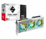ASRock Radeon RX 9060 XT Steel Legend OC 16GB GDDR6 Graphics Card