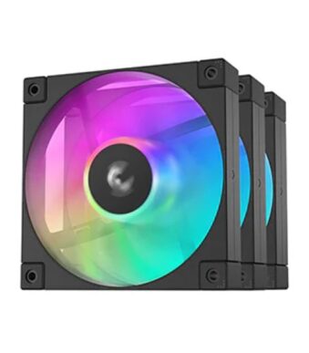 Deepcool FD12 ARGB 120mm 3 in 1 PC Case Fans – Black