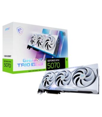 MSI RTX 5070 Gaming Trio OC 12GB GDDR7 Graphic Card White