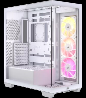 CORSAIR 3500X ARGB Tempered Glass Mid-Tower PC Case (White)
