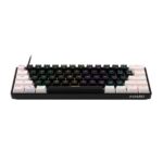 Gamdias Aura GK2 60% Tactile Red Switches Mechanical Gaming Keyboard (Black – White)