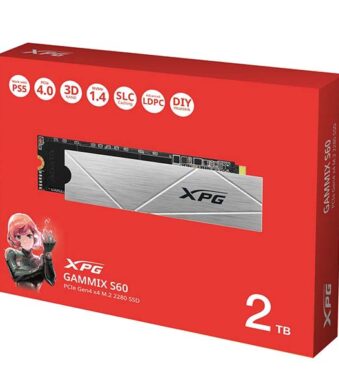 Adata XPG GAMMIX S60 2TB AGAMMIXS60-2T-CS NVMe M.2 2280 PCI-Express 4.0 Gen x4 SSD