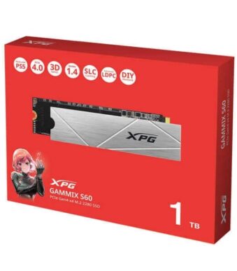 Adata XPG Gammix S60 1TB M.2 NVMe Gen4 Internal SSD