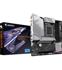 Gigabyte B760M Aorus Elite AX DDR5 Intel 13th and 12th Gen Support LGA 1700 M-ATX Motherboard Supports Intel 12th, 13th & 14th Gen Processors