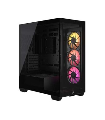 CORSAIR 3500X ARGB Tempered Glass Mid-Tower PC Case (Black)