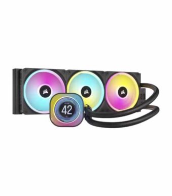Corsair iCUE Link H150i LCD RGB 360mm CPU Liquid Cooler (Black)