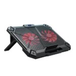 Cosmic Byte Comet Laptop Cooling Pad, Dual 140 mm Fans with Two USB ports (Red)