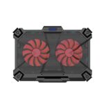 Cosmic Byte Comet Laptop Cooling Pad, Dual 140 mm Fans with Two USB ports (Red)