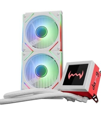 Dawg L240 AIO ARGB 240mm CPU Liquid Cooler (White)