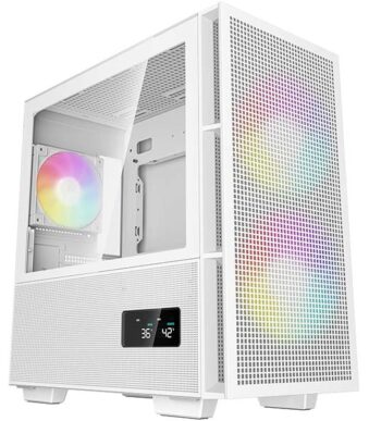 DeepCool CH360 DIGITAL mATX Airflow Cabinet (White)