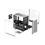 DeepCool CH370 WH (M-ATX) Mini Tower Cabinet With Tempered Glass Side Panel (White)
