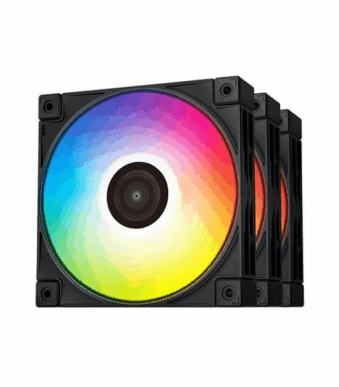 DeepCool FC120 Black ARGB Cabinet Fan (Triple Pack)