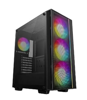 DeepCool Matrexx 55 Mesh V4 C ARGB (ATX) Mid Tower Cabinet (Black)
