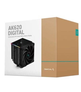Deepcool AK620 Digital 120mm Dual Tower CPU Air Cooler With ARGB LED Strips