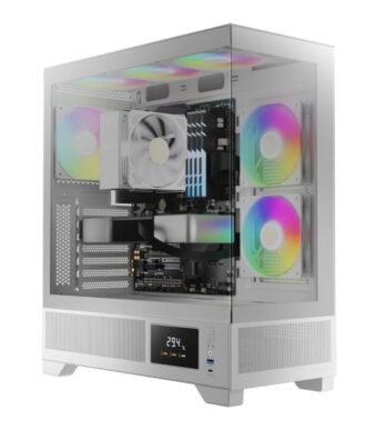 GAMDIAS Atlas M1 ATX Mid Tower ARGB Cabinet (White)