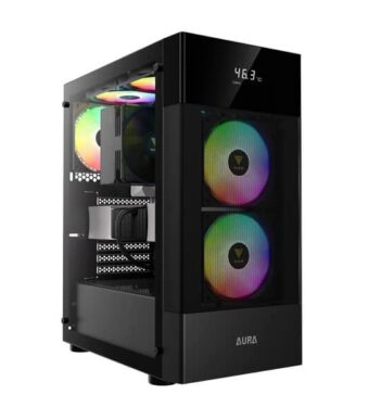 Gamdias Aura GC5 ARGB (ATX) Mid Tower Cabinet (Black)