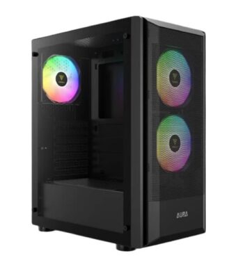 Gamdias Aura GC6 ARGB (ATX) Mid Tower Cabinet (Black)