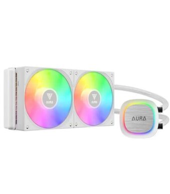 Gamdias Aura GL240 V2 WH ARGB CPU Liquid Cooler (White)