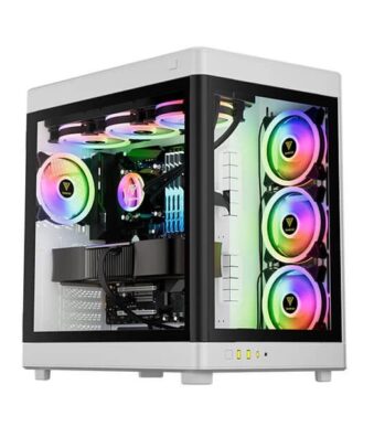 Gamdias Neso P1 W (ATX) Full Tower Cabinet (White And Black)