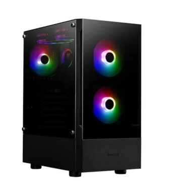 Gamdias Talos E3 ARGB (ATX) Cabinet (Black)