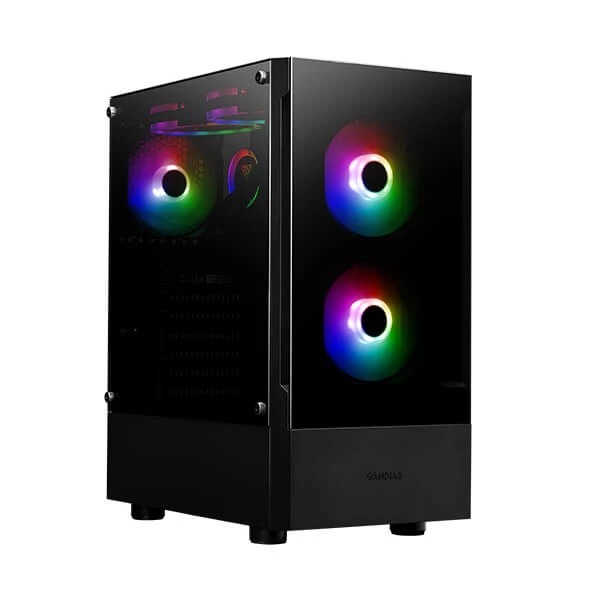 Gamdias Talos E3 ARGB (ATX) Cabinet (Black)