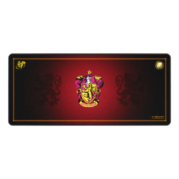 Cybeart | Gryffindor Classic Gaming Desk Mat (XXL - 900x400x4mm) | Waterproof, Never Slip Base, Stitched Edges, Esports Grade