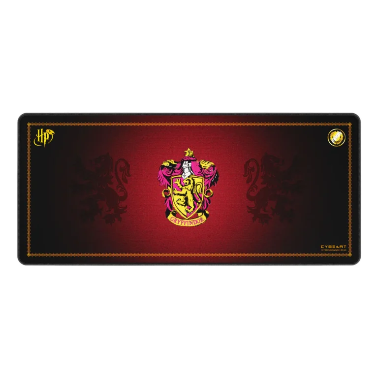 Cybeart | Gryffindor Classic Gaming Desk Mat (XXL - 900x400x4mm) | Waterproof, Never Slip Base, Stitched Edges, Esports Grade