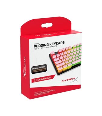 HyperX Pudding Keycaps Full Key Set – PBT (Pink)
