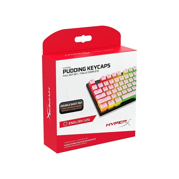HyperX Pudding Keycaps Full Key Set – PBT (Pink)