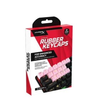 HyperX Rubber Keycaps – Gaming Accessory Kit (Pink)