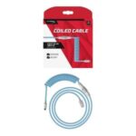 HyperX USB-C Coiled Cable Light Blue-White - Image 2