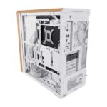 Lian Li LANCOOL 217 Genuine Walnut Wood Mid-Tower ATX PC Case (White)