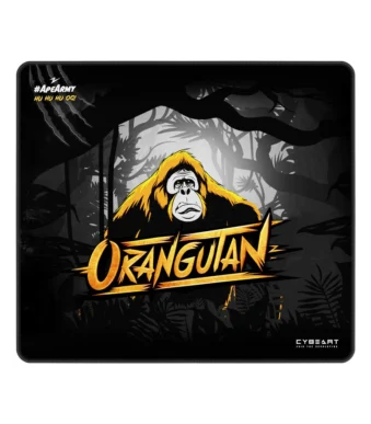 Cybeart | Orangutan Esports Gaming Mouse Pad (Large - 450x400x4mm) | Waterproof, Never Slip Base, Stitched Edges, Esports Grade