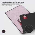 Cybeart | Harley Quinn Gaming Desk Mat (XXL - 900x400x4mm) | Waterproof, Never Slip Base, Stitched Edges, Esports Grade - Image 4