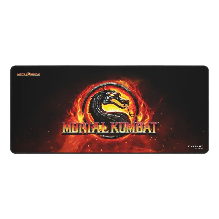 Cybeart | Mortal Kombat Gaming Desk Mat (XXL - 900x400x4mm) | Waterproof, Never Slip Base, Stitched Edges, Esports Grade