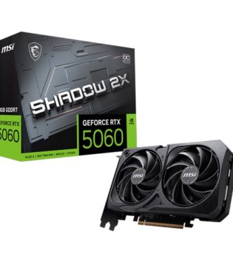 MSI GeForce RTX 5060 8G SHADOW 2X OC Graphics Card