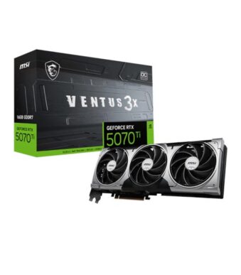 MSI GeForce RTX 5070 Ti Ventus 3X OC 16GB GDDR7 Graphics Card