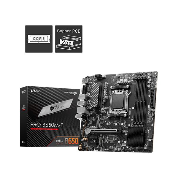 MSI PRO B650M-P DDR5 mATX Gaming Motherboard