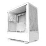 NZXT H5 Flow (E-ATX) Mid Tower Cabinet (White) - Image 2
