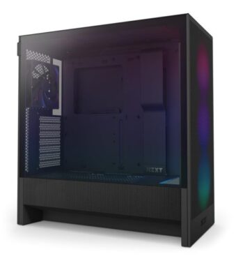 NZXT H5 Flow RGB 2024 Edition ATX Mid Tower Chassis (All Black)