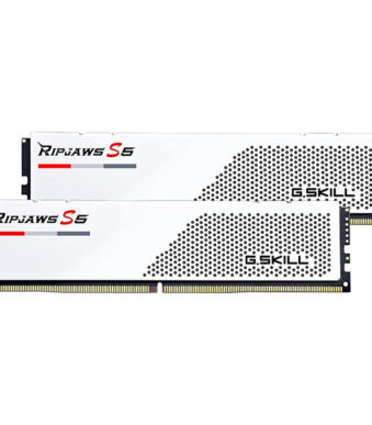 G.Skill Ripjaws S5 32GB (16GBx2) DDR5 5600MHz Desktop RAM (Matte White)