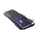 Cosmic Byte CB-GK-05 Titan Wired Gaming Keyboard with Aluminum Body, Rainbow Backlit Keycaps, Braided Cable