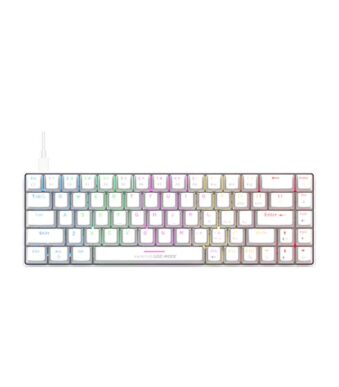 Cosmic Byte CB-GK-36 Artemis 68Key Wired Mechanical Keyboard with Outemu Swappable Blue Switches (White)